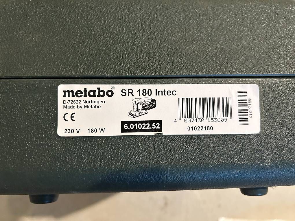 Metabo Smerigliatrici & Lucidatrici: Metabo Schwingschleifer SR 180 Intec – Nuovo (secondo la descrizione) da Wiggiswil venduto da Cwi0 1