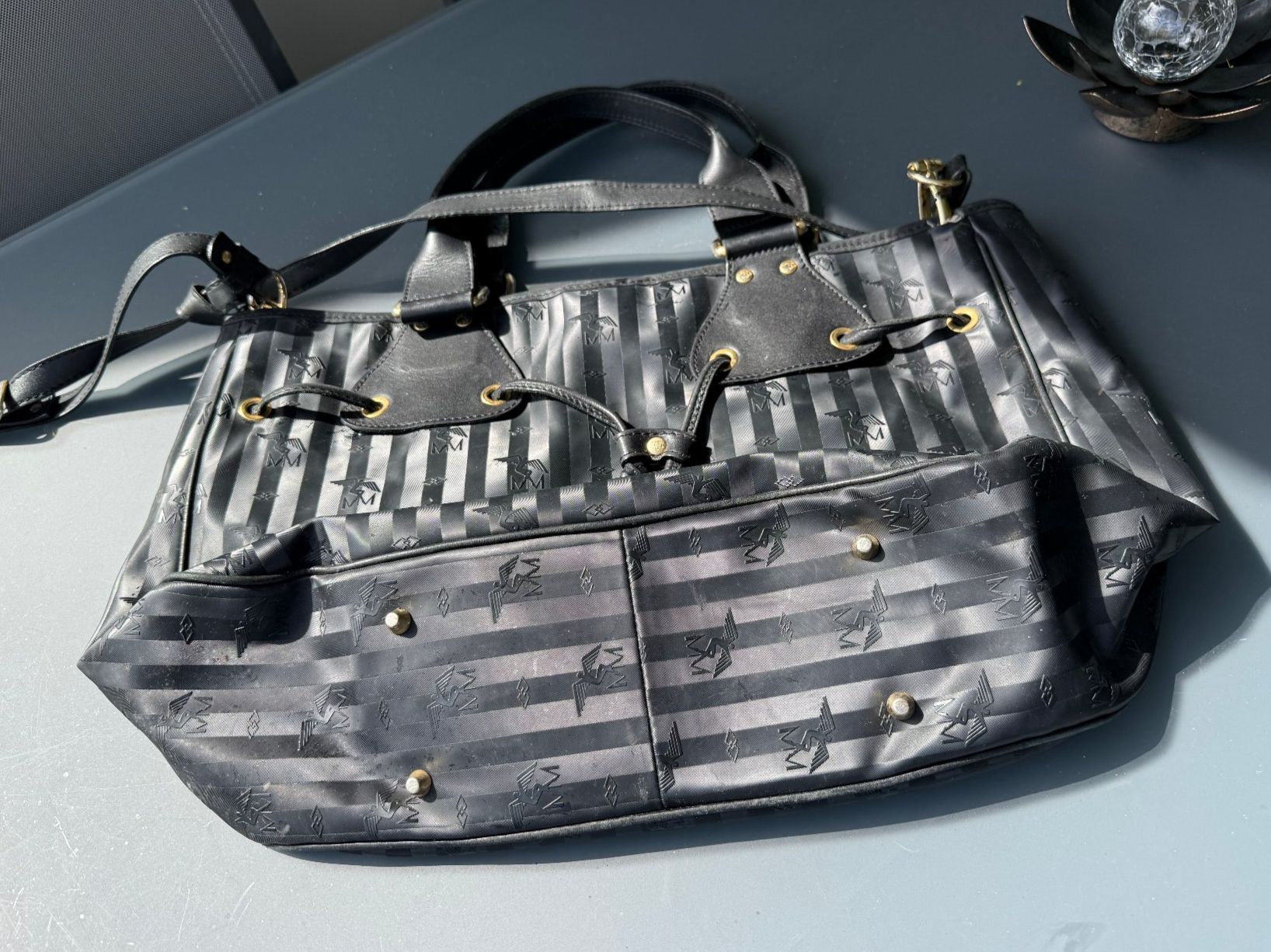 Maison Mollerus Taschen für Damen: Original Maison Mollerus Beuteltasche schwarz (Vinerus) – Gebraucht aus basel von Ystupsi 2