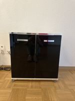 Waschbeckenunterschrank schwarz weiss