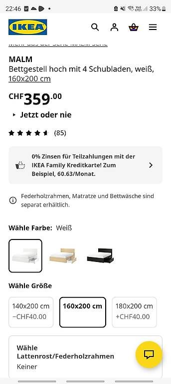 Betten: Ikea Bett + Matratze – Gebraucht aus Uster von rau_t7hl 1