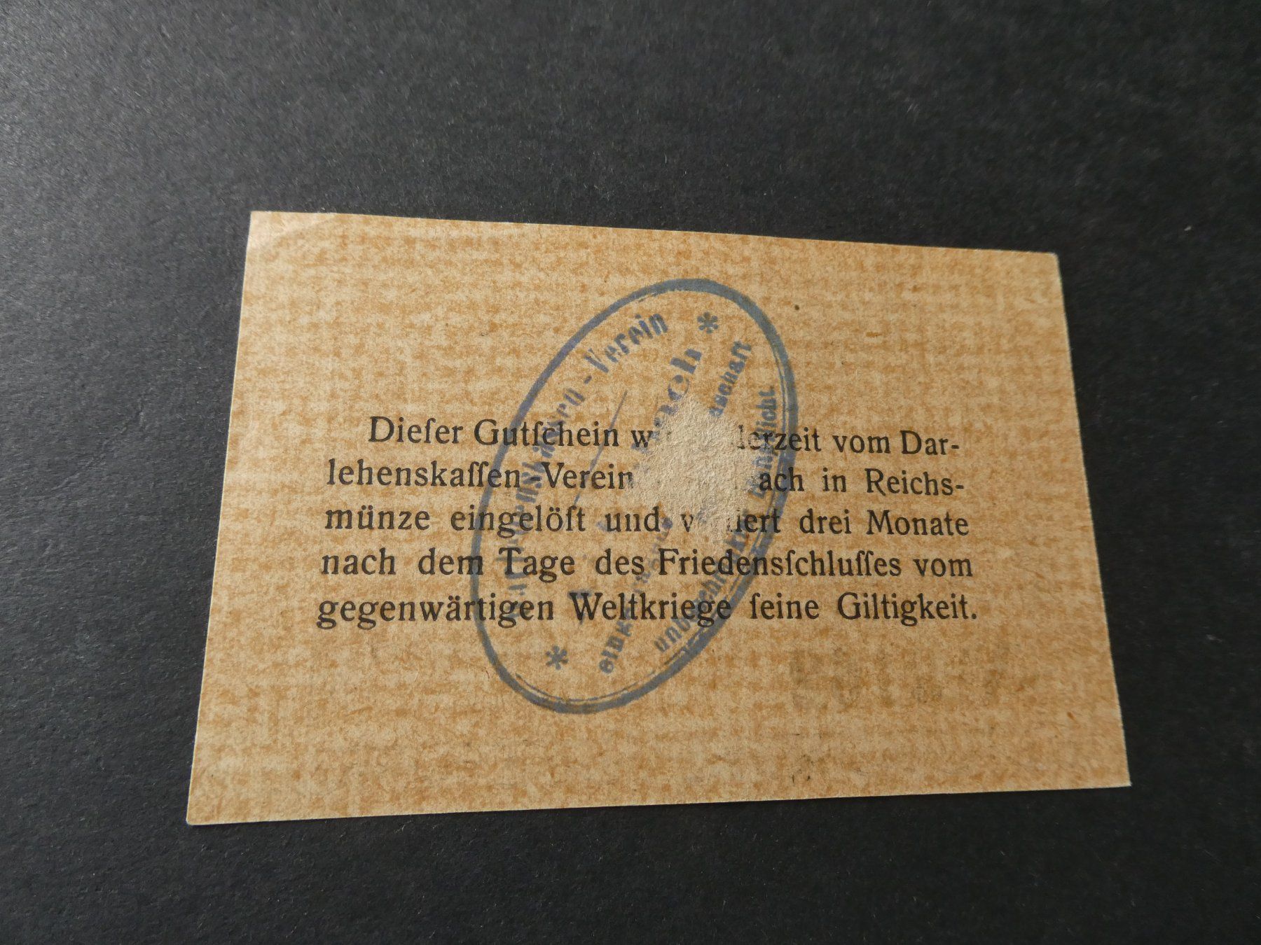 Banconote: Dt. Reich, Aidenbach,  Notgeldschein – Usato da Hinterforst venduto da Rohusri 1