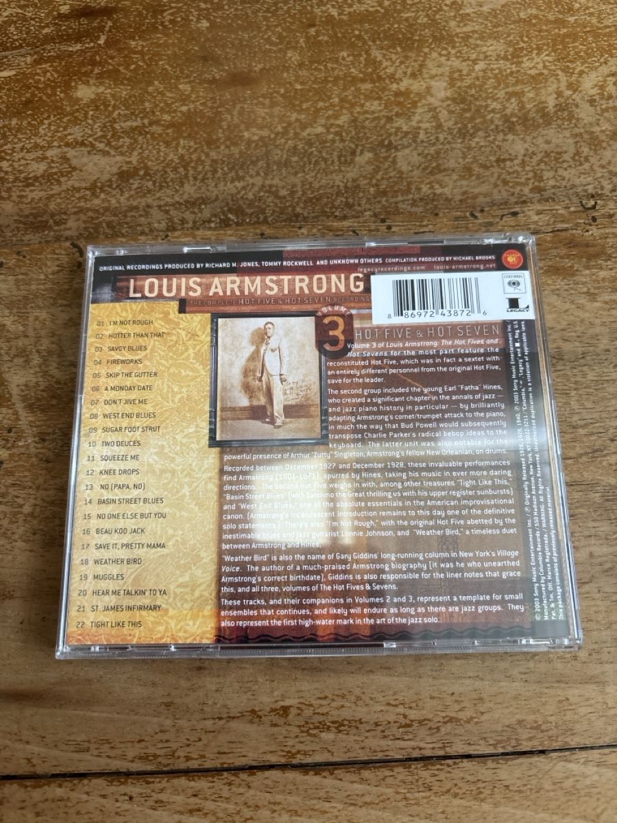 CDs: Louis Armstrong - The Complete Hot Five Recordings CD – Gebraucht aus Bern von nic_7mr6 2