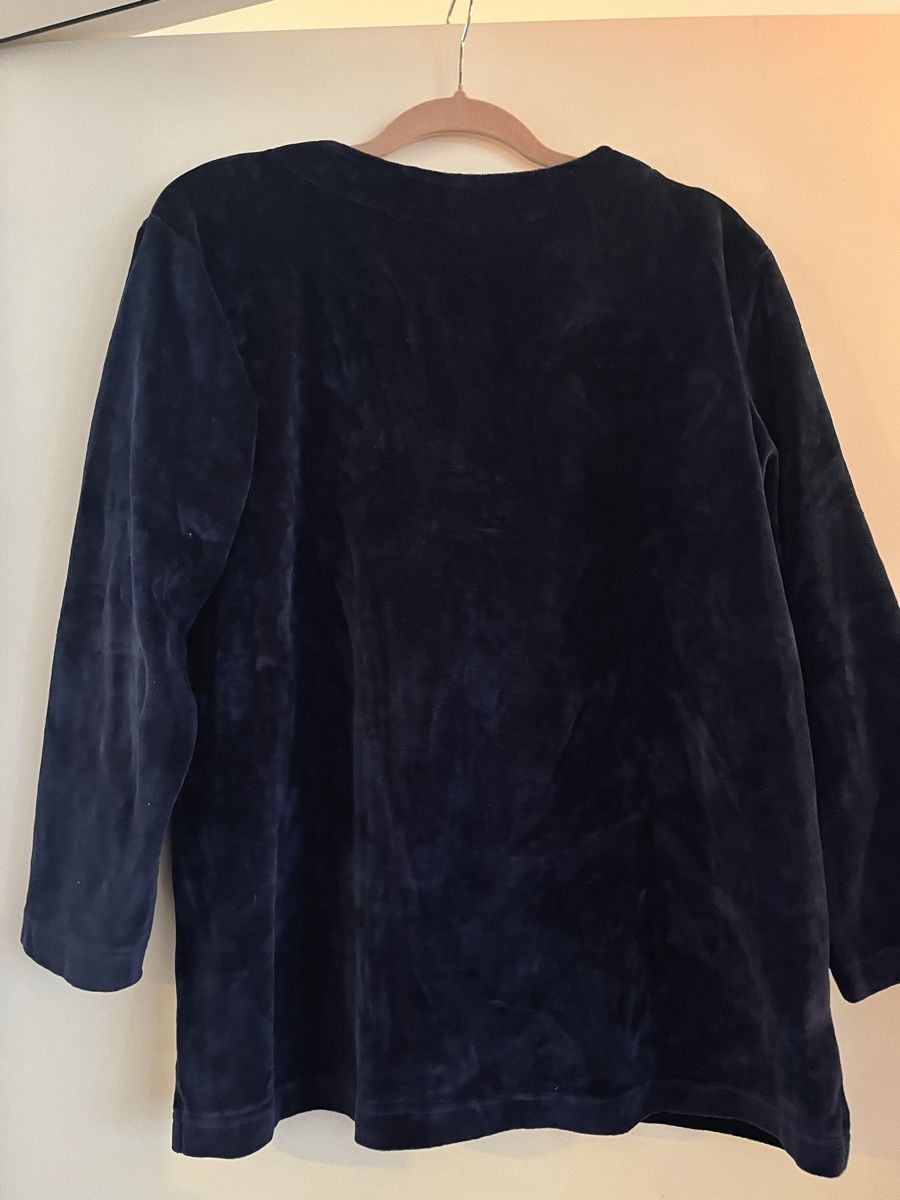 Jacken: Dunkelblaue Samtjacke Grösse M Cachnet – Gebraucht aus Zürich von Shopmystyle 4