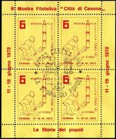 ITALIEN 1972 VIGNETTA MOSTRA FILATELICA GESTEMPELT - A108