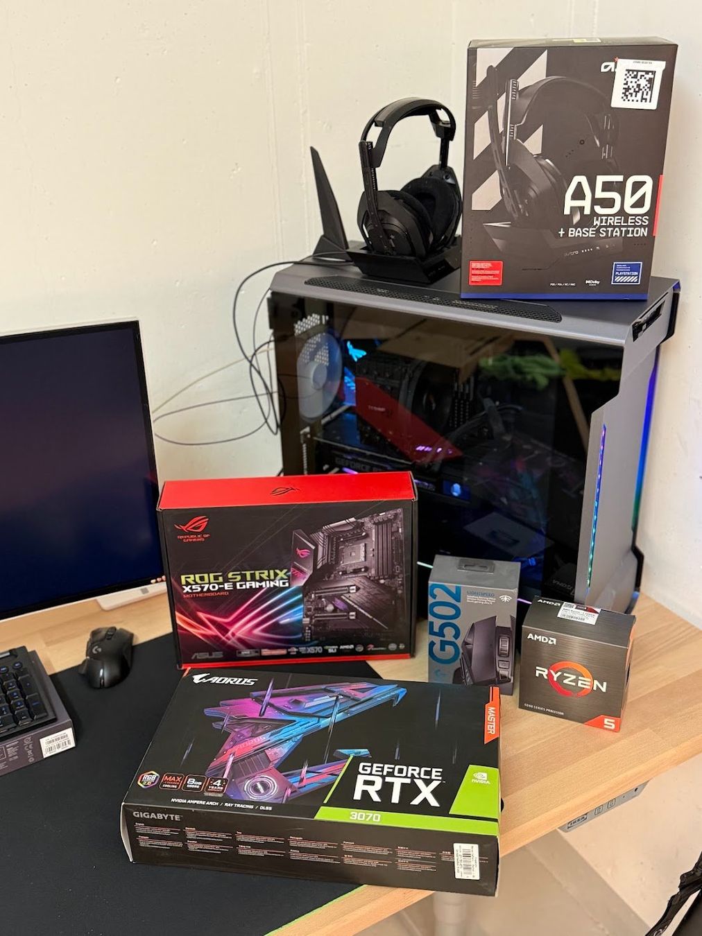 Asus PC: Gaming PC Set: RTX 3070, Ryzen 5, ASUS ROG STRIX X570-E – Usato da Uster venduto da Deryvan 3