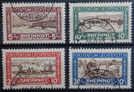 Liechtenstein Kat. W7-W10 gest. 1928 Kat. 150 Fr.