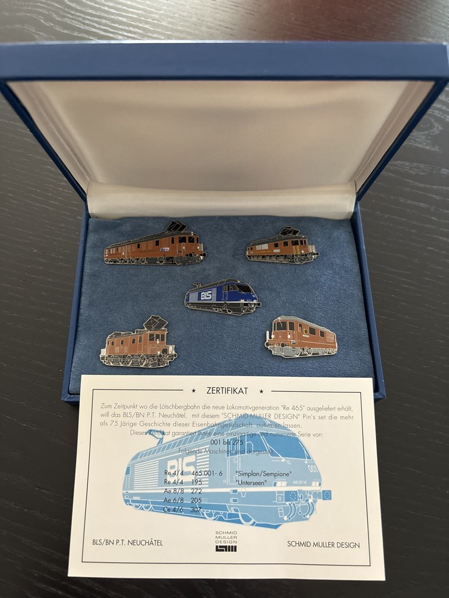 SBB/CFF/FFS Plaketten & Abzeichen: Seltenes BLS SET SCHMID MULLER 175/275 – Neu und originalverpackt aus Uetendorf von hoisle 3