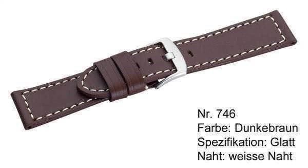 Uhrenband Leder extrabreit 26mm 4 Farben 4