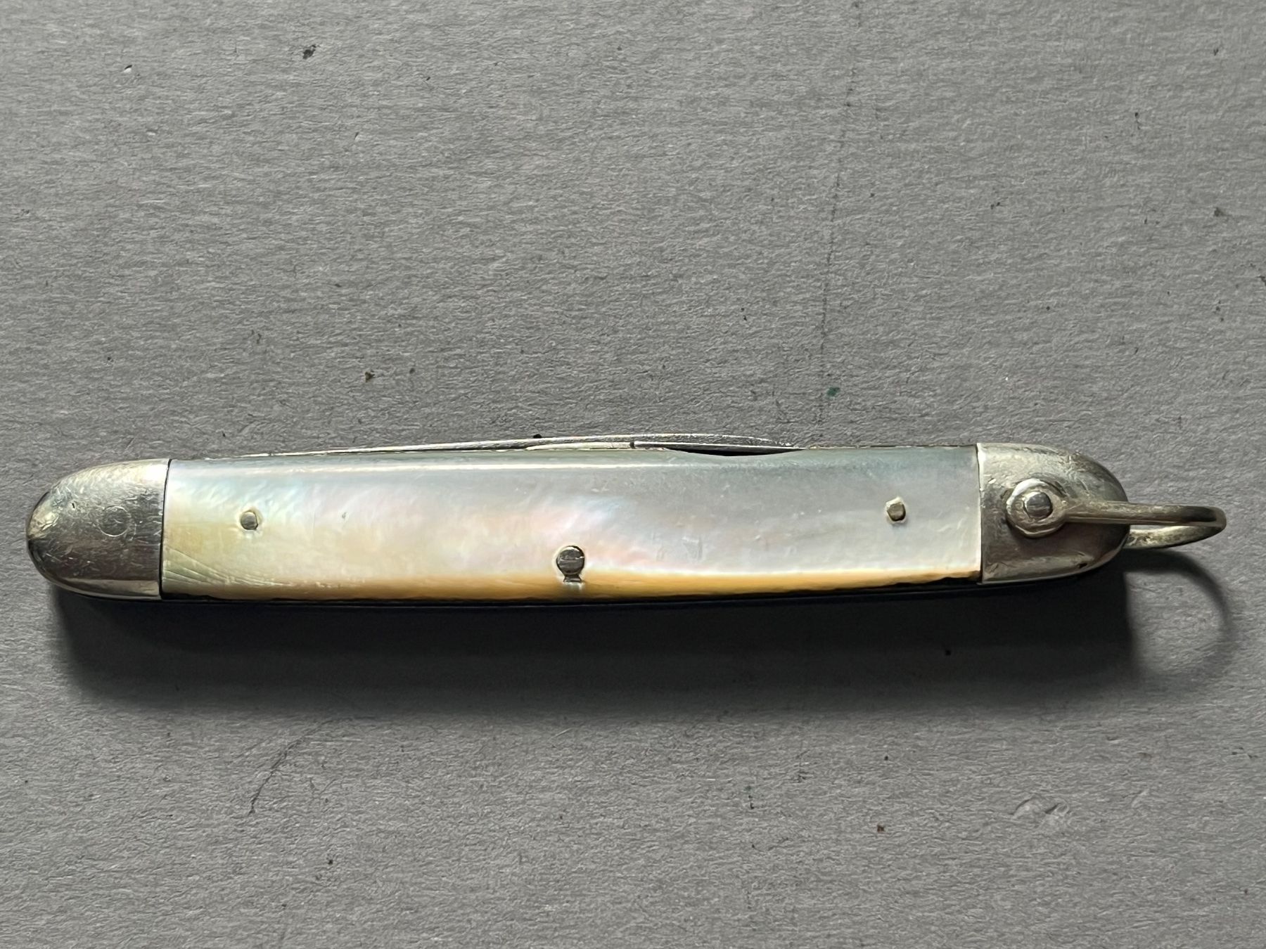 Solingen Coltelli tascabile: Antikes Sackmesser J. A. Henckels 72 mm - Perlmutt – Usato da Zürich venduto da FV.vintage 7