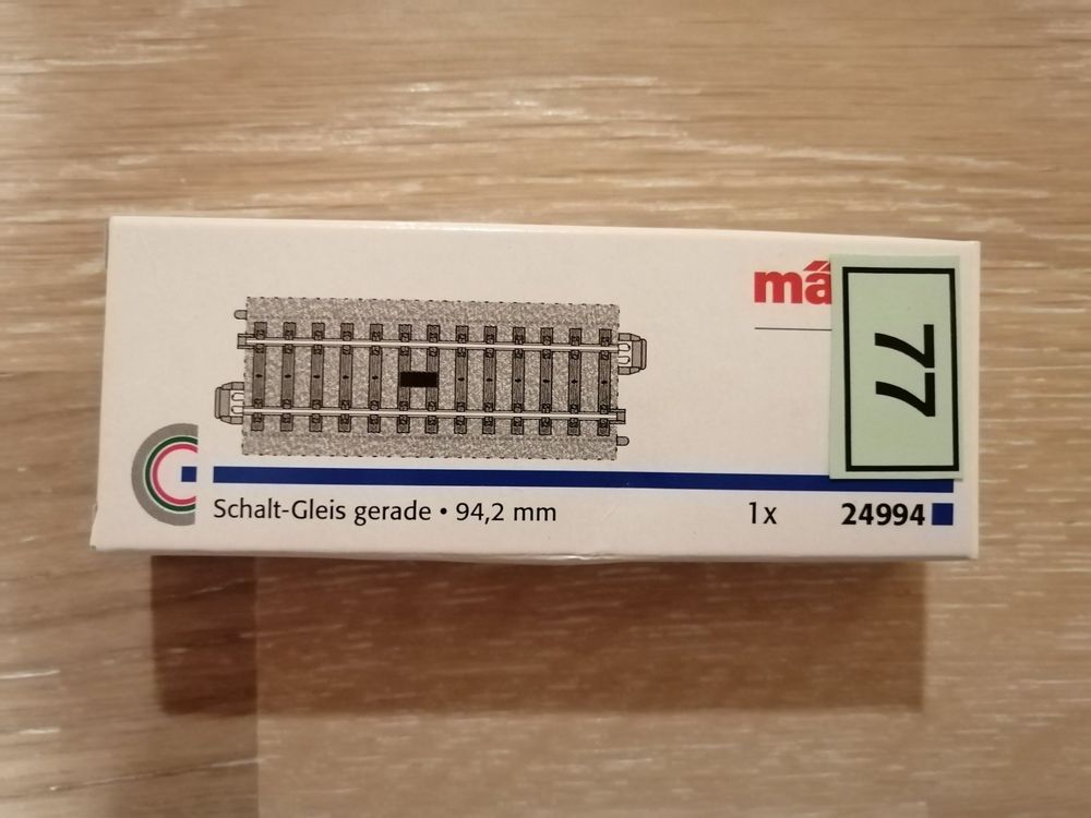 Rail Marklin 8587 - Rail Droit De Dételage 55mm - Échelle Z (1/220) - Neuf