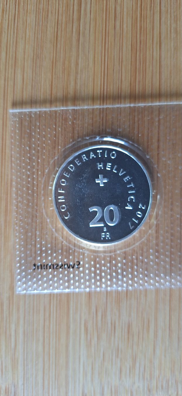 Alle Münzen: Pièce de 20 francs suisse 2017, Hornussen – Neu und originalverpackt aus Le Sentier von Loorenz 1