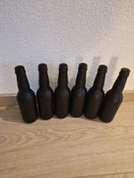 6 Bouteilles noires décoratives neuves