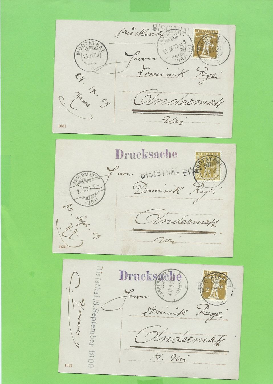 Cartoline postali: Alte Postkarten: Hans und Grete, Trachten, ca. 1900 – Usato da Zürich venduto da t24_de 3
