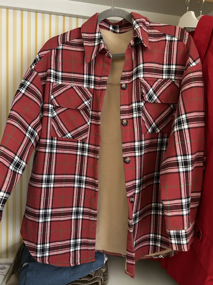 Giacche: Cozy Flannel Shirt-Jacket for Autumn, Size Medium – Nuovo (secondo la descrizione) da Zürich venduto da Mmmico 3