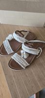 Sandalen New Look Häkeloptik weiss Grösse 39 neu