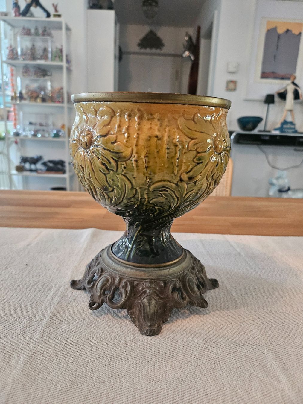 Blumentöpfe: ANTIKEN BLUMENTOPF ODER VASE AUS FRANKREICH UM 1900 – Gebraucht aus Locarno von ICARO8