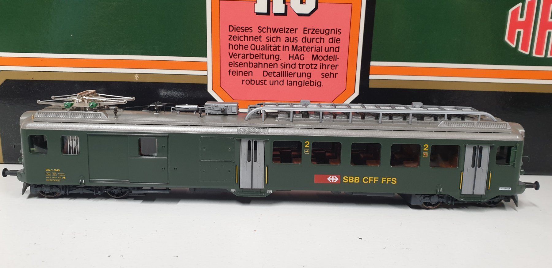 Hag Trains électriques: Hag SBB Bde4/4 Triebwagen H0/AC Nr. 152 – Neuf (Voir description) à Neuenhof par ludovicco 2