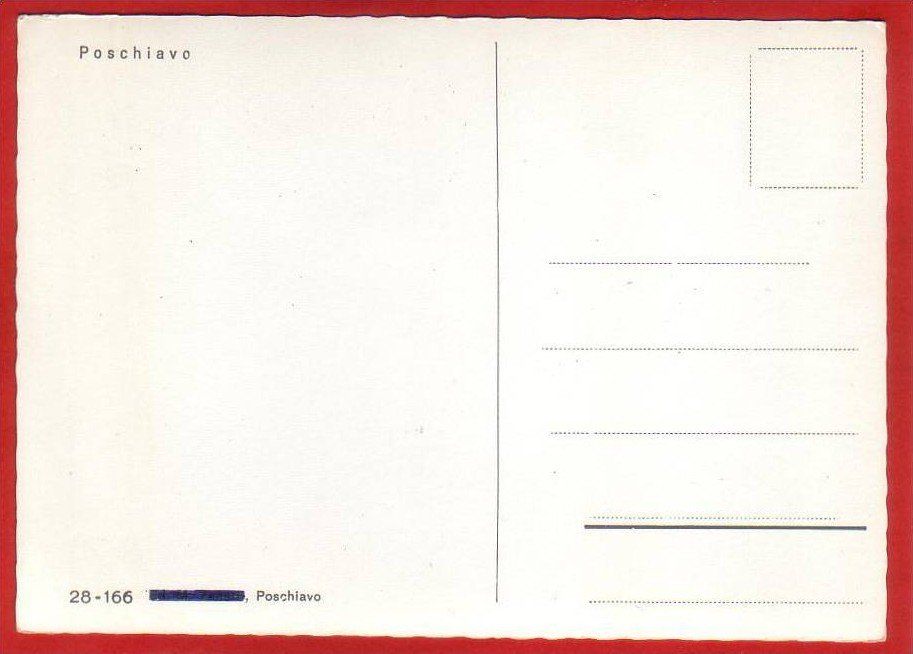 Cartoline postali: POSCHIAVO, TEILANSICHT, GROSSFORMAT – Usato da Grüningen venduto da Kartenlaube 1