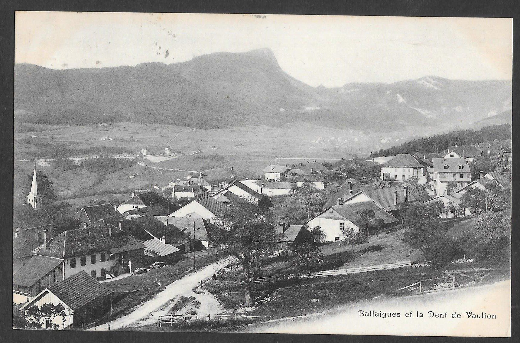 Cartoline postali: Ballaigues et la Dent de Vaulion – Usato da Olten venduto da clotaldi