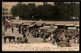 AK Herisau, Obstmarkt, 1903
