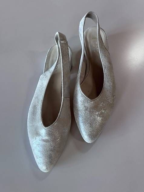 Scarpe da donna: Sling-Pumps voh Gabor in silber – Usato da Lenzburg venduto da Nissi22 2