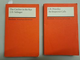 2 Reclam Fremdsprachentexte Englisch, gebrauchter Zustand
