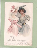 Kitsch 2 Frauen Damen 1901