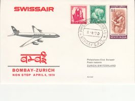 SLH RF 70.11b Bombay-Zürich