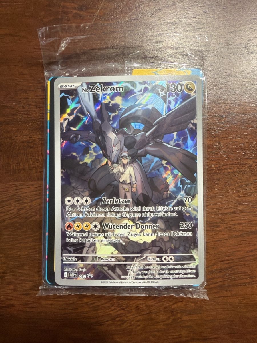 Pokémon Carte collezionabili: N's Zekrom (MEP 031) Sealed – Nuovo (secondo la descrizione) da Emmenbrücke venduto da Pack_Ripper