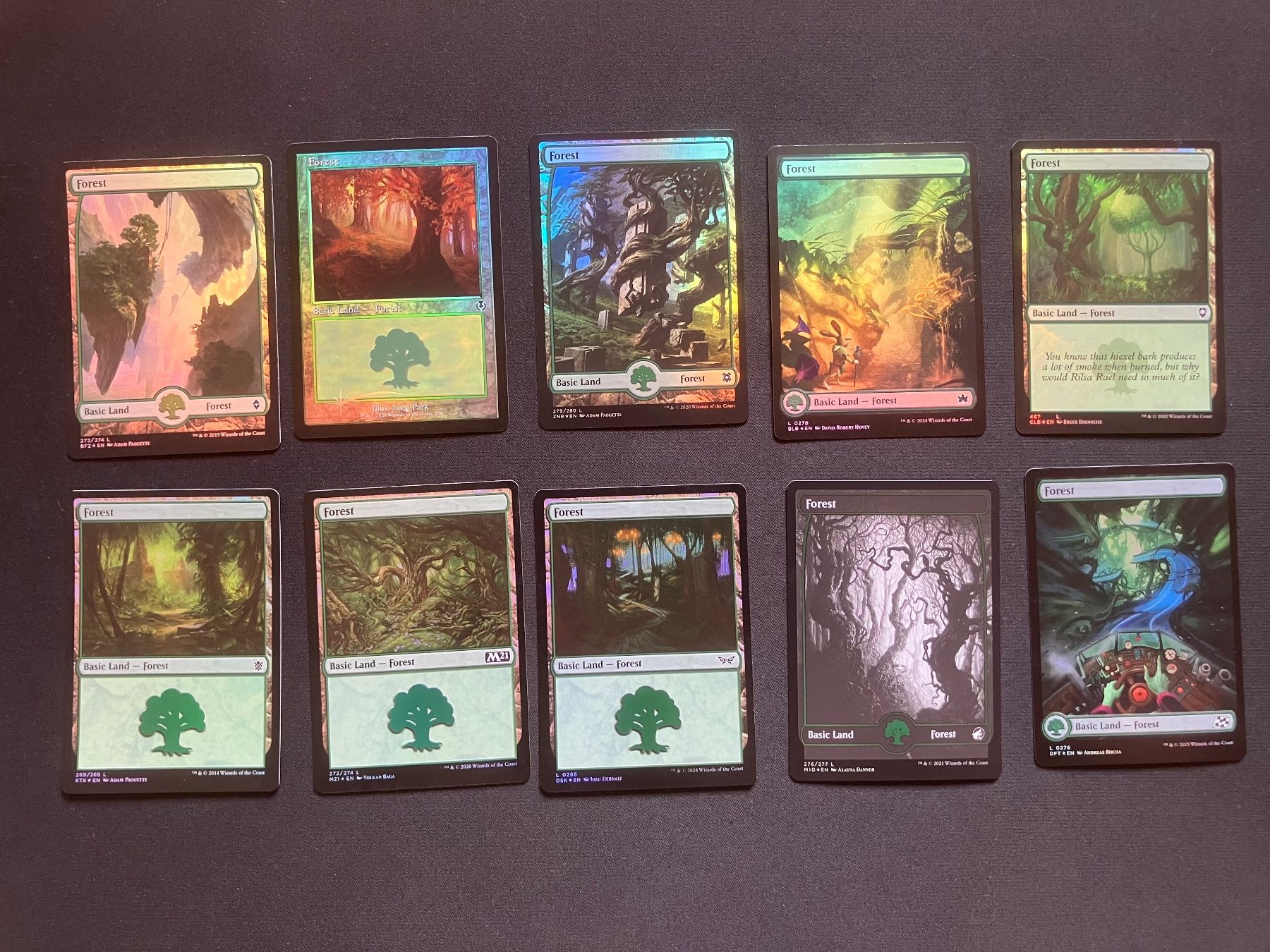 Cartoline: Magic The Gathering basic foil lands – Usato da luzern venduto da rammdave 4