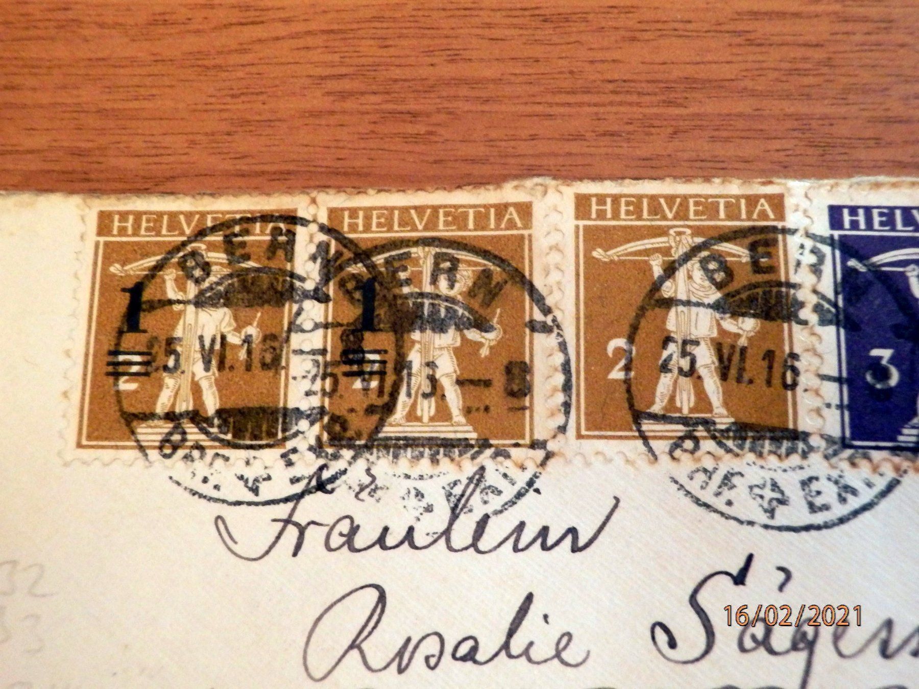 Tous les timbres: Mischfrankatur, Brief von Bern – D'occasion à Ueberstorf par dinbau 2