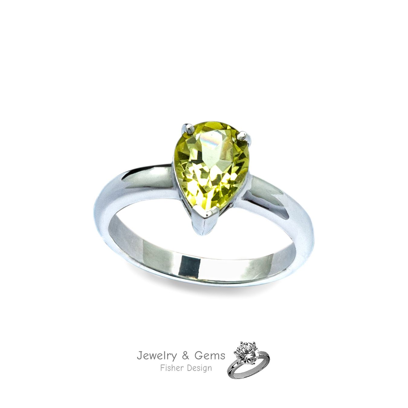 Anelli: Lemon Quartz Ring – Nuovo e nell'imballaggio originale da Zürich venduto da GOS08 2