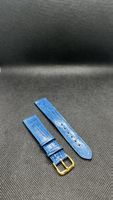Cinturino in pelle blu
