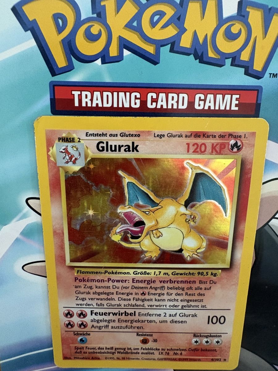 Pokémon Sammelbilder & Trading cards: Glurak (Charizard) 4/102 Base Set DE – Gebraucht aus Buchs SG von Techniquez 3
