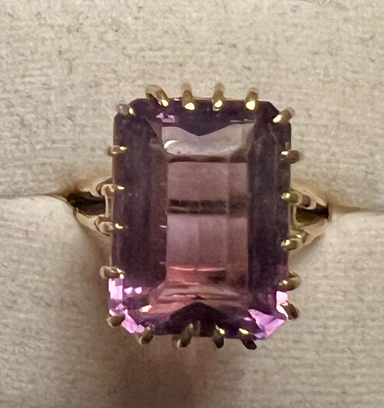 Anelli: Gold-Ring 18 K mit Amethyst – Usato da Chur venduto da Penting1935 1