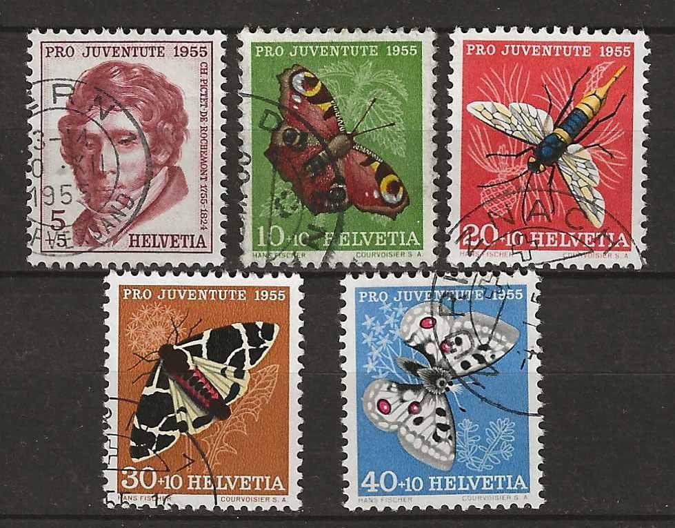 Tutti i francobolli: PJ055 - Pro Juventute 1955 obl. – Usato da Trélex venduto da Phil_Albert
