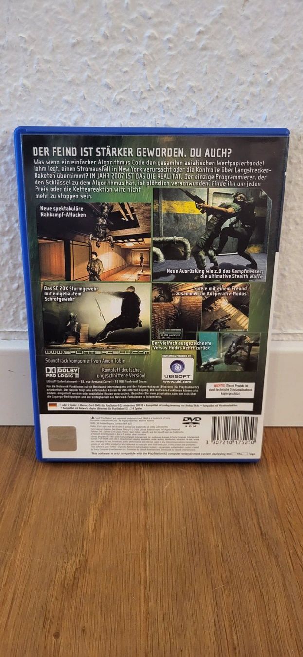 Sony Giochi: PS 2 - Splinter Cell Chaos Theory – Usato da Münsingen venduto da DigitaleSpielecke 1