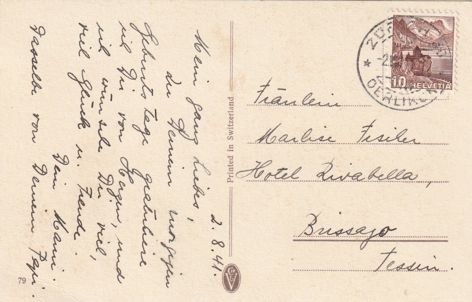 Cartoline postali: Mili Weber – Usato da Rorschacherberg venduto da fratovi2 1