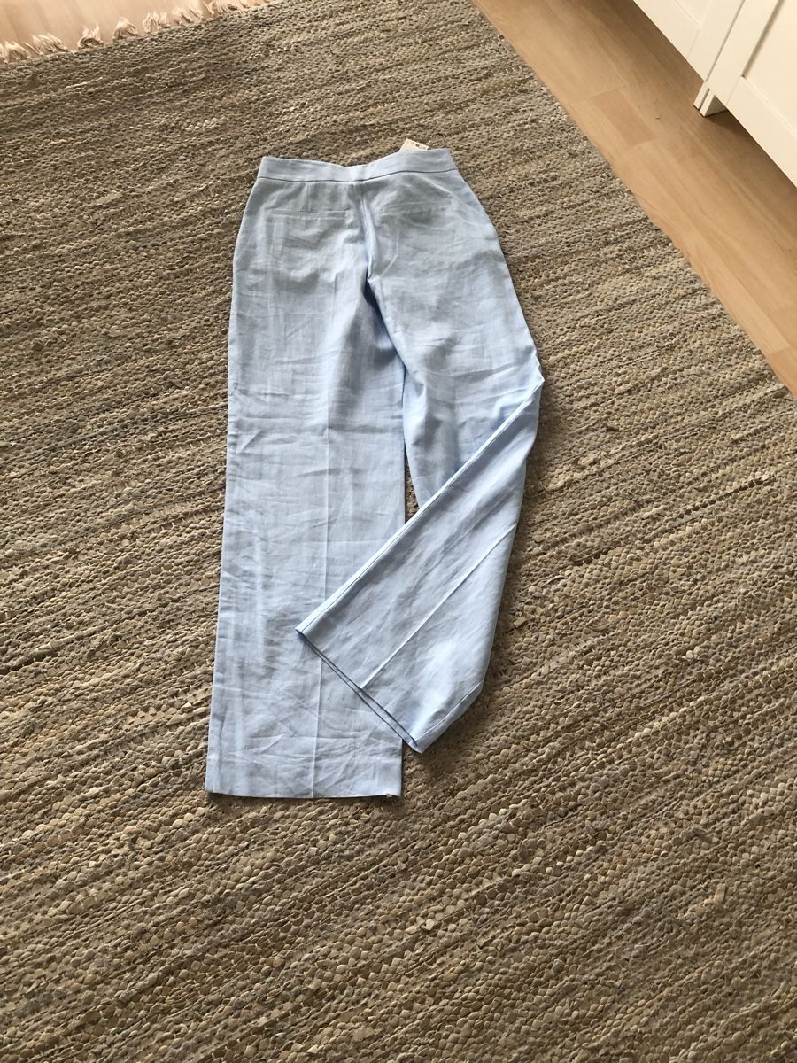 Zara Pantaloni: Zara Leinen Hose. Gr. S. Neu. Hellblau – Nuovo e nell'imballaggio originale da Dübendorf venduto da mar_s66c 4