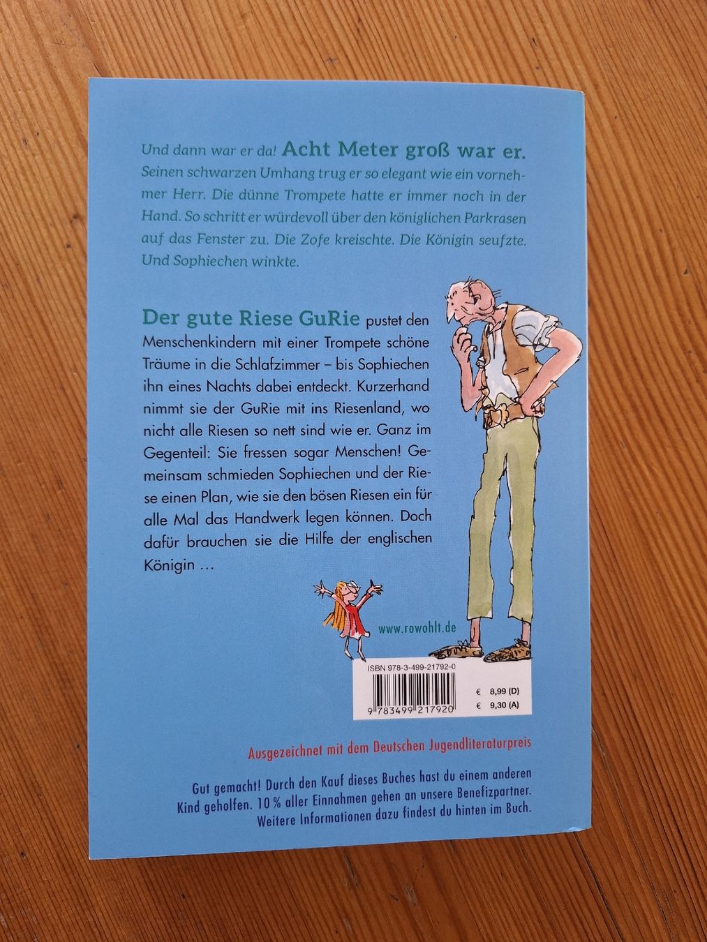 Livres: Sophiechen und der Riese von Roald Dahl – D'occasion à Aesch BL par ChezToKa 1