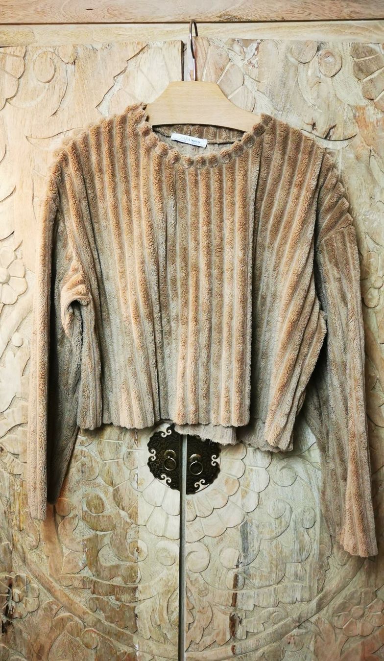 Zara Maglioni & Felpe: Kuscheliger Pullover, Teddy, ZARA Cord, Top Zustand - S – Usato da Wettingen venduto da JasminL92-3