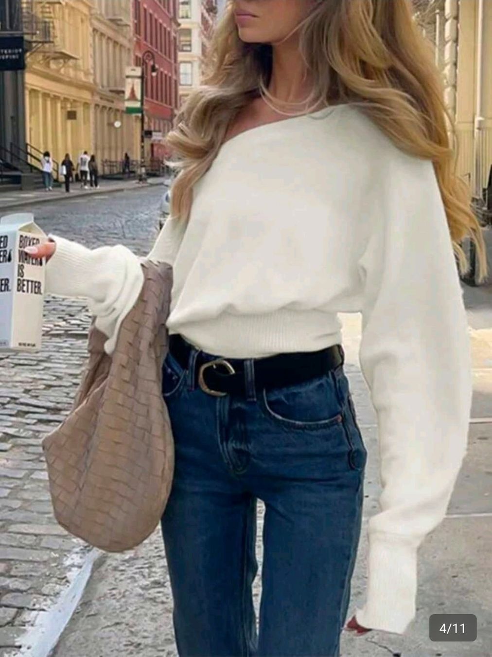 Maglioni & Felpe: One-Shoulder-Strickpullover - 38 - Creme-Weiss 5️⃣ – Nuovo (secondo la descrizione) da Thalwil venduto da VitaMini 1