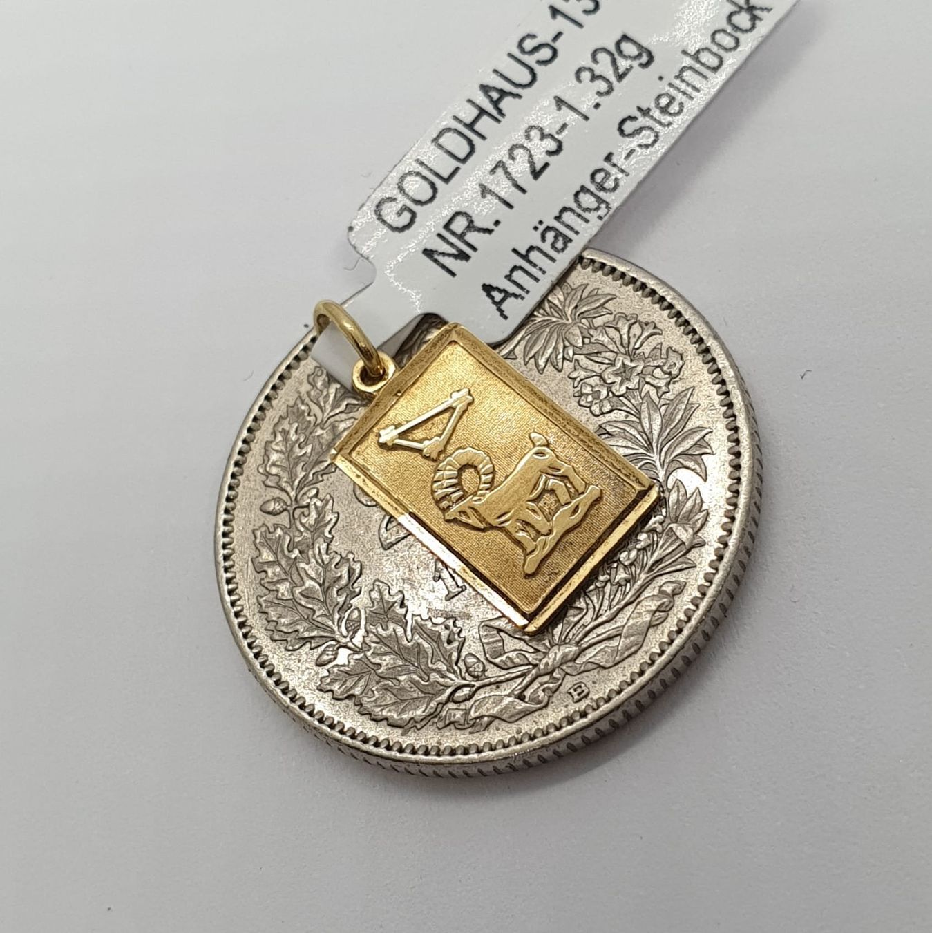 Ciondoli: Echt 18K Gold - Steinbock Anhänger – Usato da Luzern venduto da Luzern-Goldhaus 2