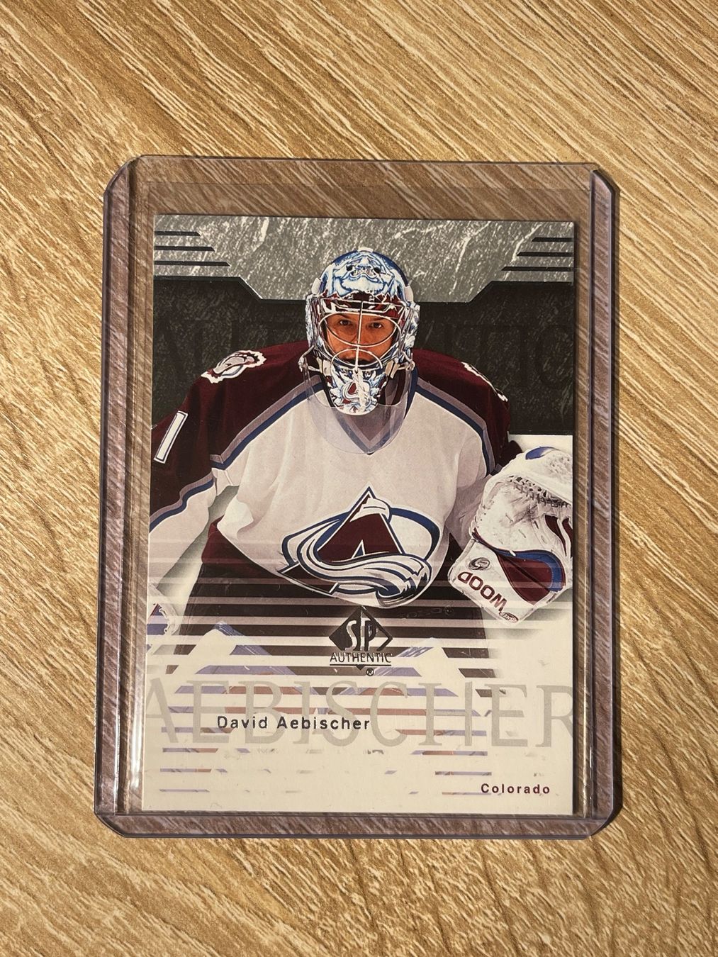NHL Carte collezionabili: SP Authentic David Aebischer Colorado Avalanche – Usato da Thun venduto da Suomitiger