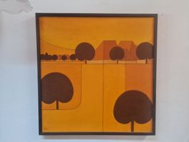 Ölgemälde Landschaft von 1982 Urs Flury