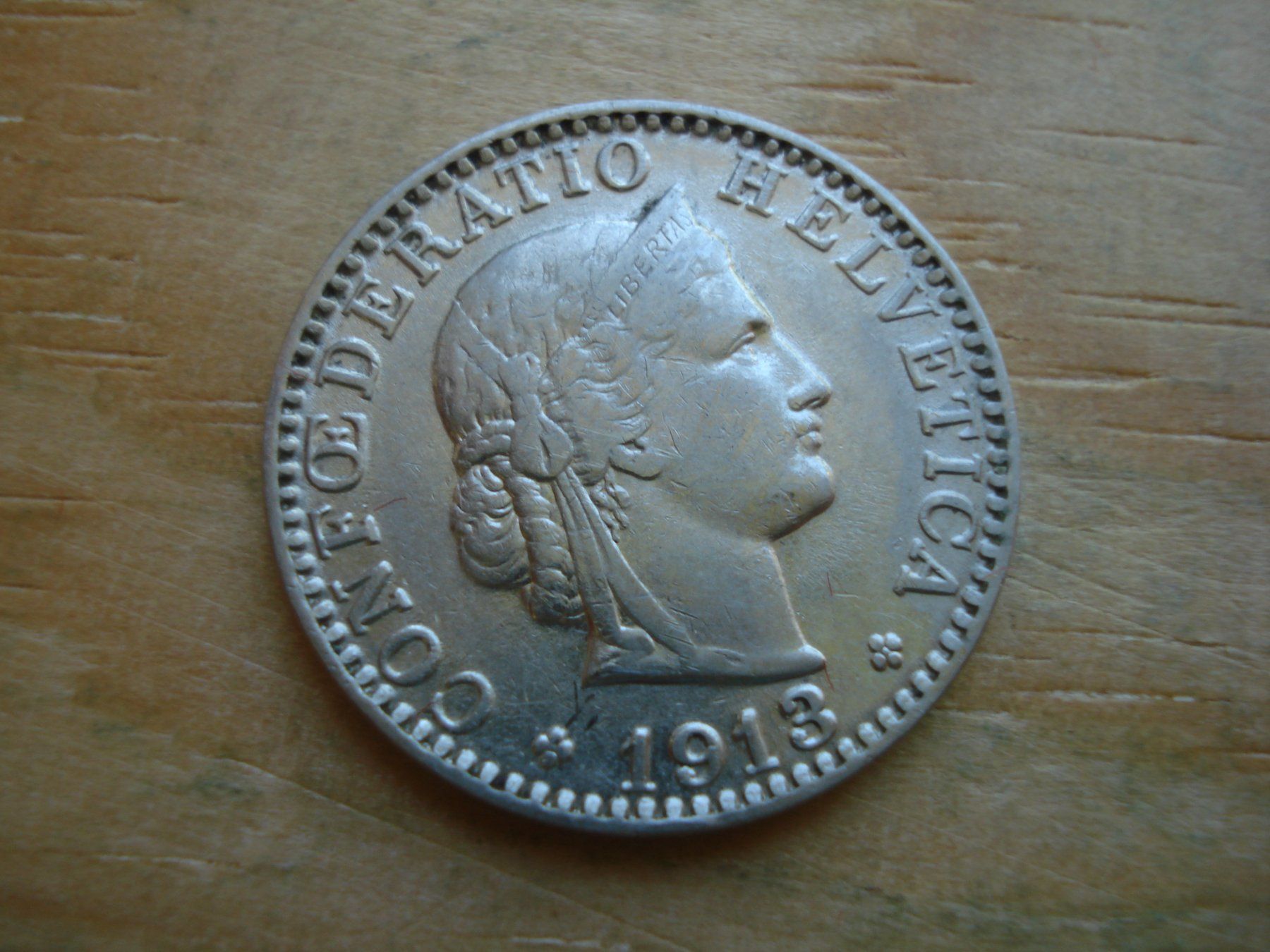 Tutti le monete: (S1) 20 Rappen 1913 – Usato da Erlach venduto da Net-Coins