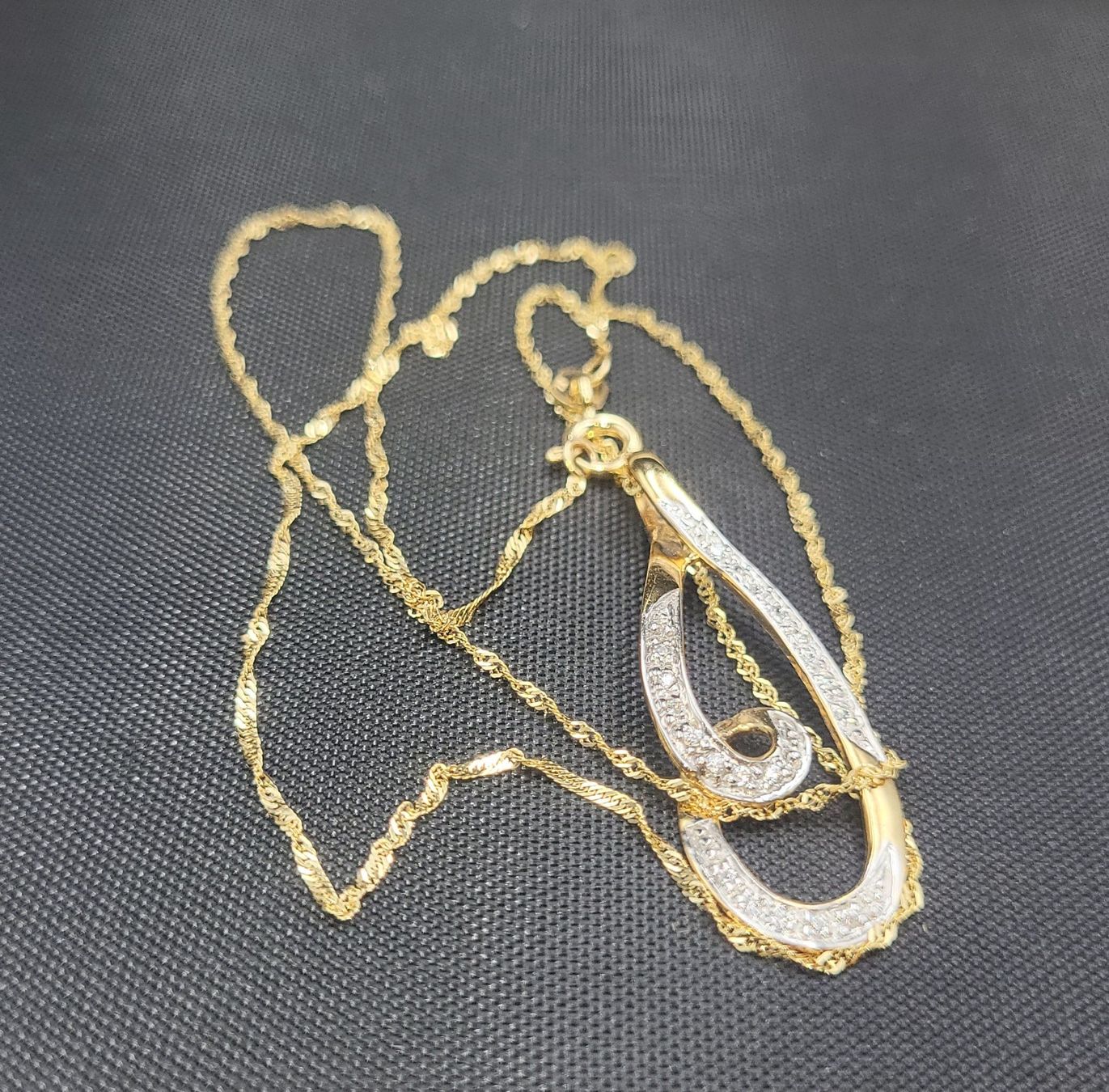 Catenine: 375 Gold Kette mit Anhänger – Usato da Wald ZH venduto da Dasilver 6