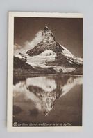 AK Le Mont Cervin et le lac de Ryffel