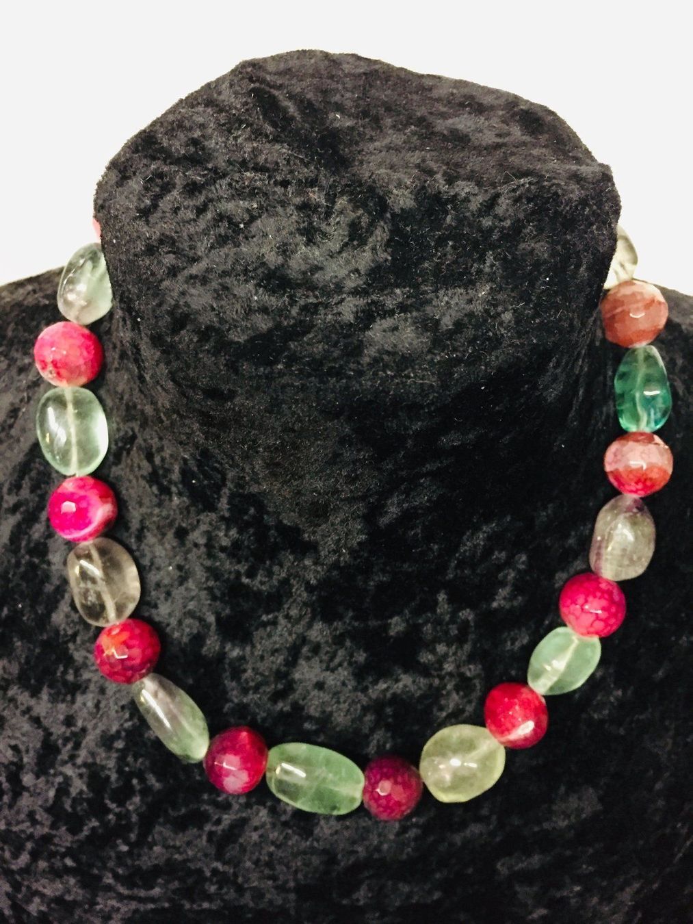 Catenine: Elegante Collier Kette Achat & Fluorit – Usato da Schaffhausen venduto da uniqueketten 4