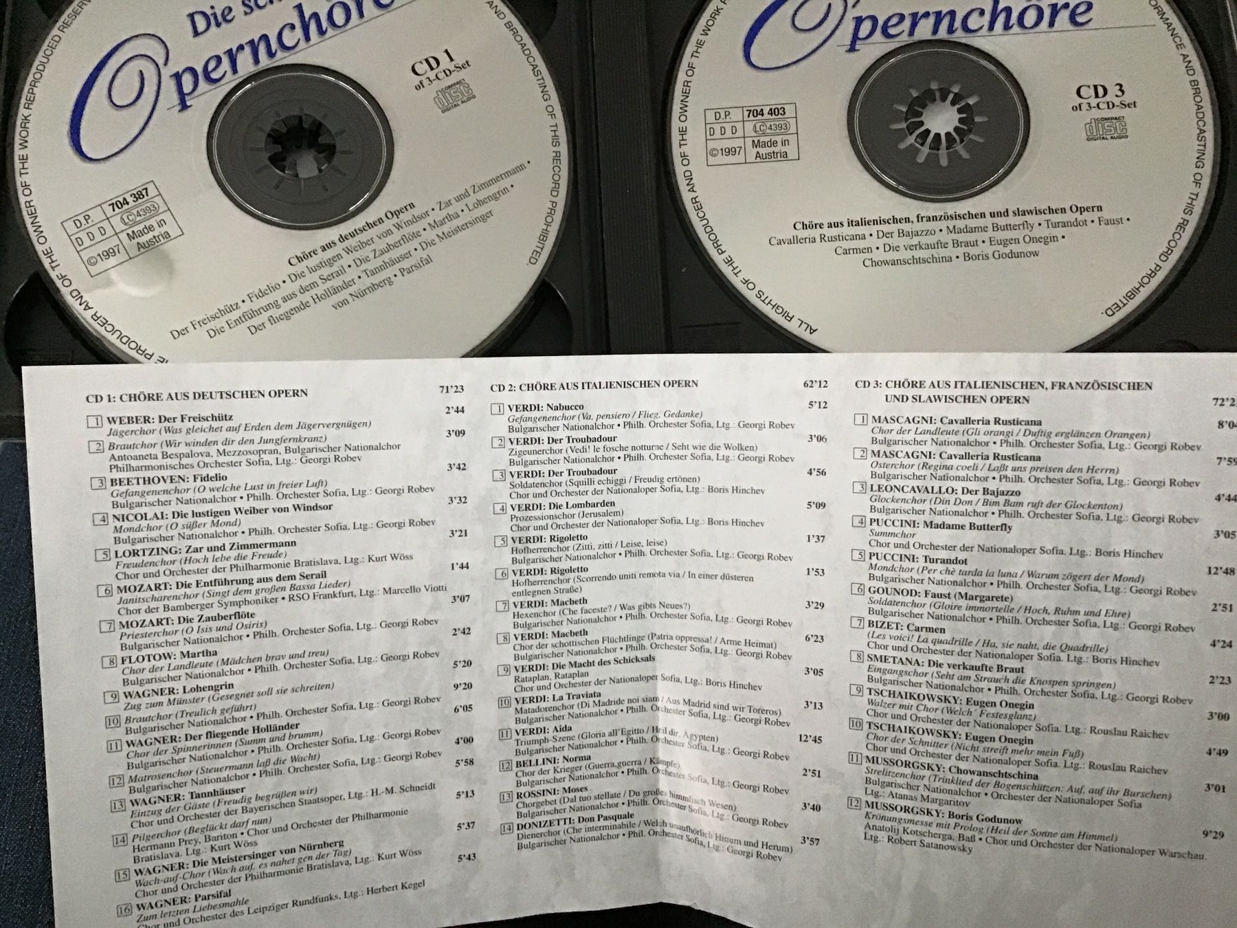 CD: Die schönsten Opernchöre 3 CD‘s – Usato da Scherzingen venduto da Starseller62 2